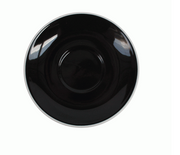 NOVA Style Black Saucer 15cm - for 300ml Cup (Set of 6)