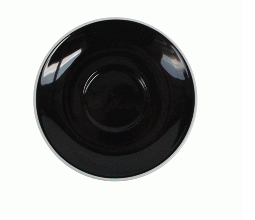 NOVA Style Black Saucer 15cm - for 300ml Cup (Set of 6)