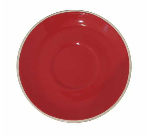 NOVA Style Red Saucer 14cm - for 260ml Cup (Set of 6)