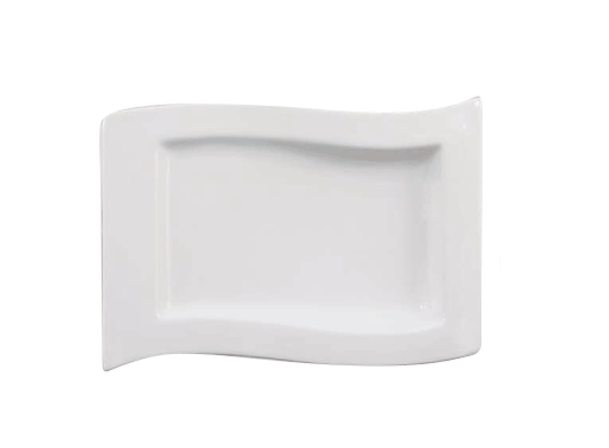 Nova Style Wave Rim Plate 28 x 19cm (Set of 6)