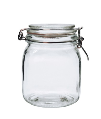 Pickle Clip top Jar 14cm(H) x 9cm(W) 1L