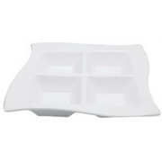 Platter | 4 Division Style Square Wave Plate 21cm