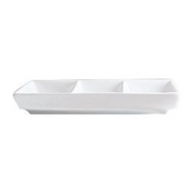 Serving Dish | NOVA Style Rectangular 3 Div Dish 18cm (Set of 6)
