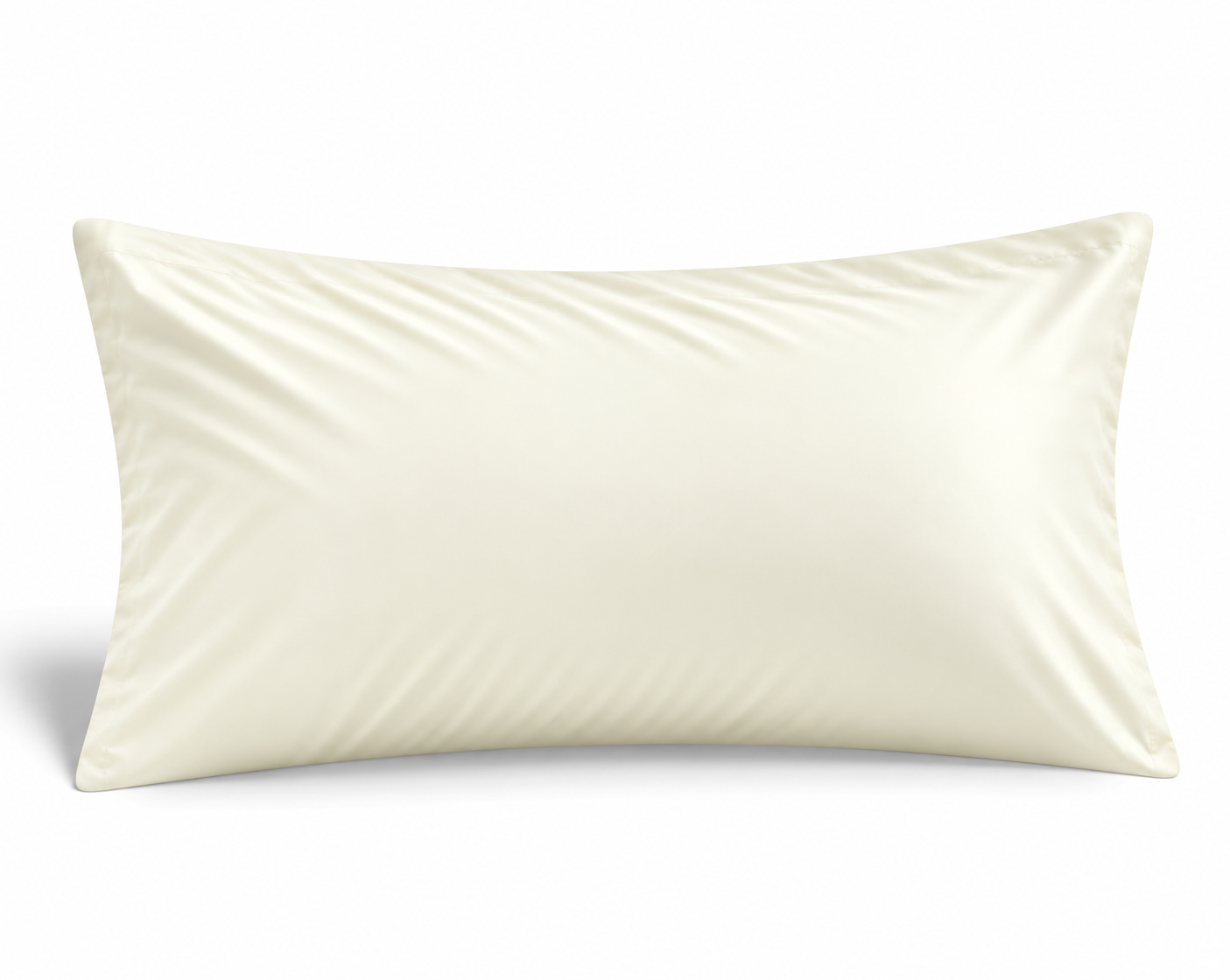 Simon Baker 300TC 100% Egyptian cotton plain standard (pair) pillowcase in Cream, 45cm x 70cm