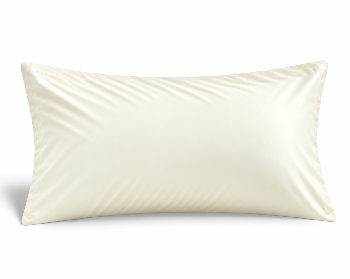 Simon Baker 300TC 100% Egyptian cotton plain standard (pair) pillowcase in Cream, 45cm x 70cm
