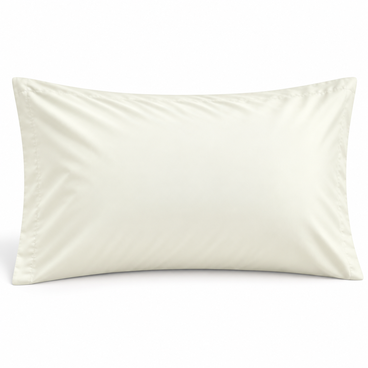Simon Baker 300TC 100% Egyptian cotton plain king (pair) pillowcase in Cream, 50cm x 90cm
