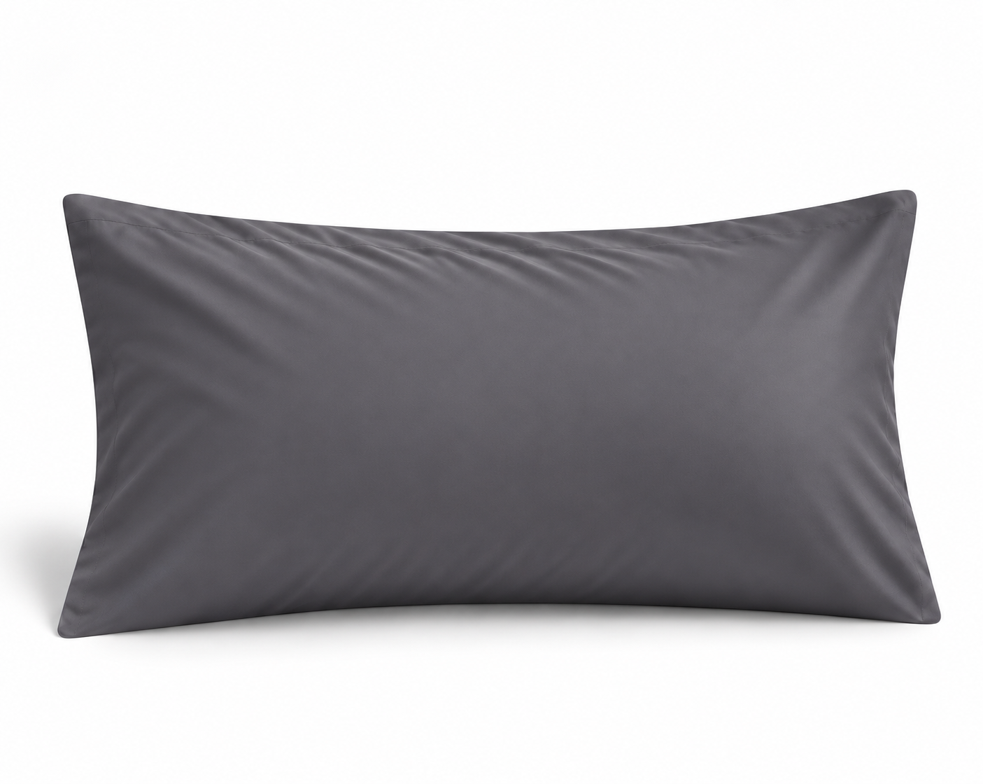Simon Baker 300TC 100% Egyptian cotton plain standard (pair) pillowcase in Grey, 45cm x 70cm