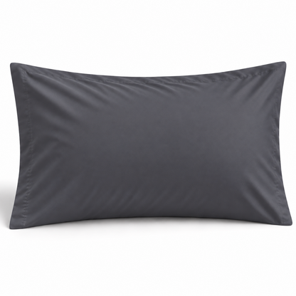 Simon Baker 300TC 100% Egyptian cotton plain king (pair) pillowcase in Grey, 50cm x 90cm