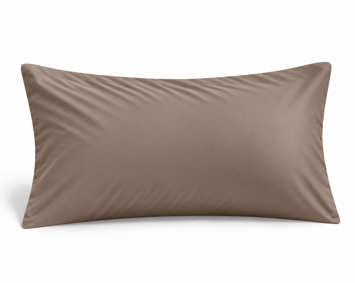 Simon Baker 300TC 100% Egyptian cotton plain standard (pair) pillowcase in Mocha, 45cm x 70cm