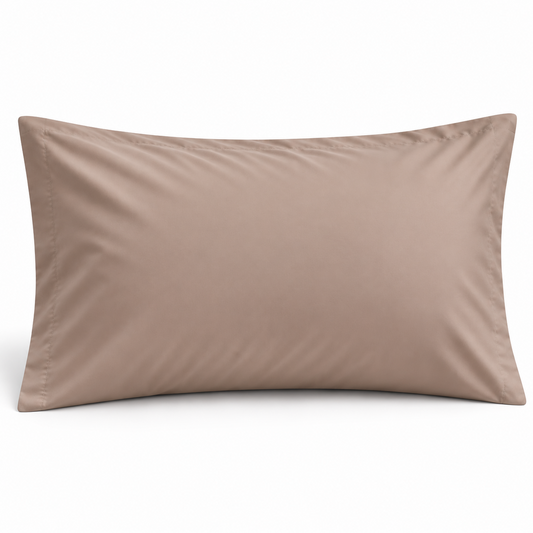 Simon Baker 300TC 100% Egyptian cotton plain king (pair) pillowcase in Stone, 50cm x 90cm