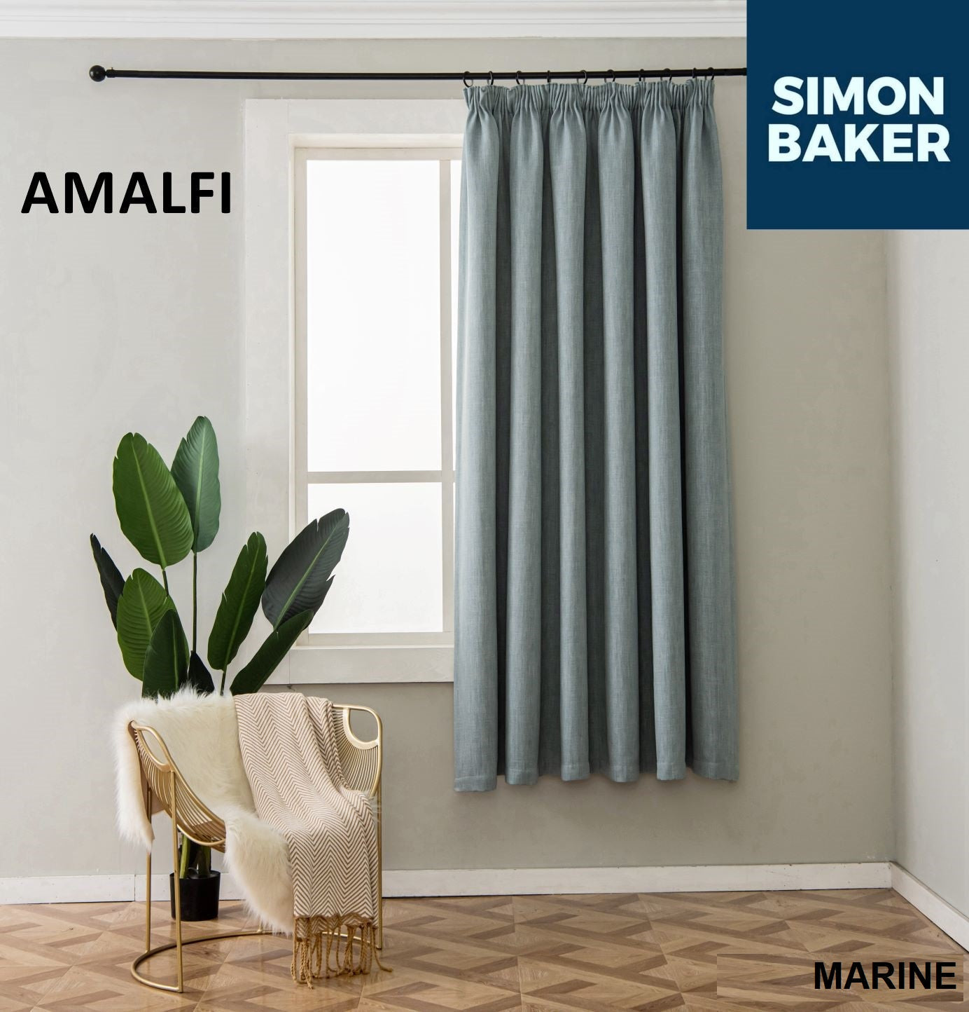 Simon Baker | Amalfi Tape Curtain Marine