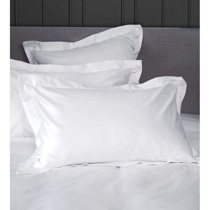Simon Baker | Cotton Percale 200 TC White Oxford Duvet Cover Set
