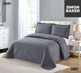 Simon Baker | Daisy Bedspread Grey