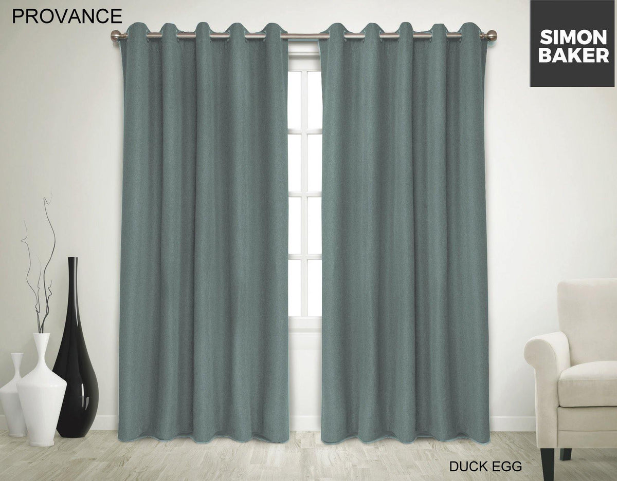 Simon Baker | Provance Eyelet Curtain Duck Egg
