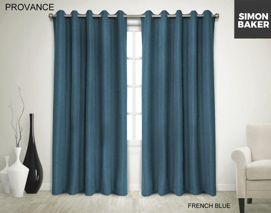 Simon Baker | Provance Eyelet Curtain French Blue