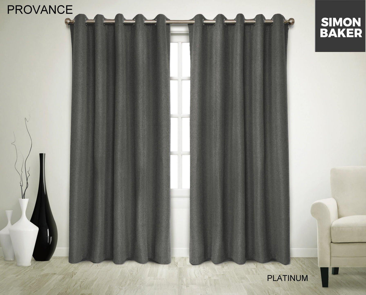 Simon Baker | Provance Eyelet Curtain Platinum
