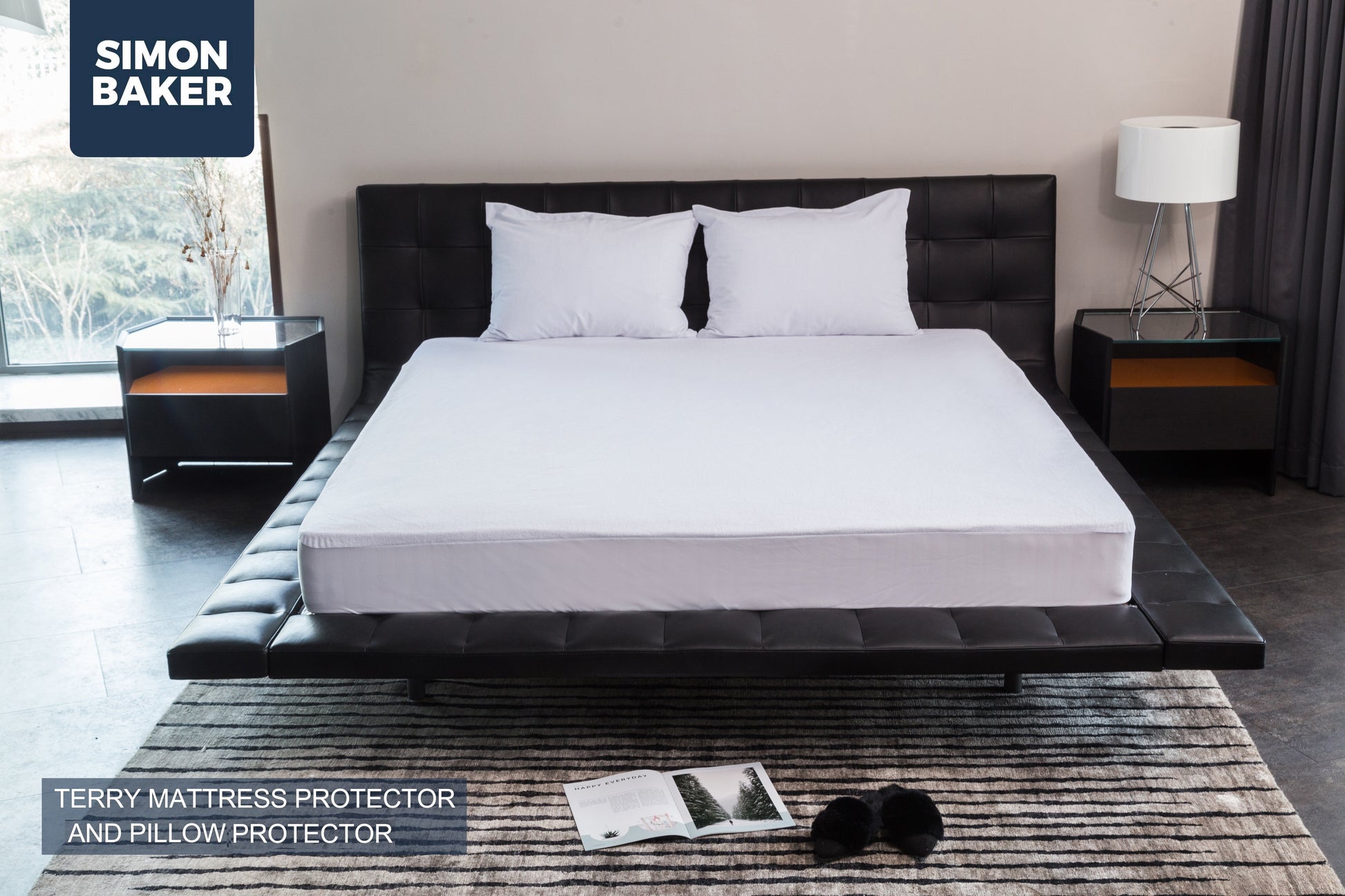 Simon Baker | Terry Toweling Waterproof Mattress XL/XD & Pillow Protectors (Sold Separately)