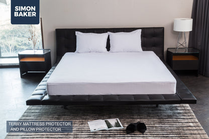 Simon Baker | Terry Toweling Waterproof Mattress XL/XD & Pillow Protectors (Sold Separately)
