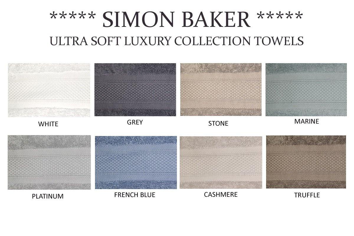 Simon Baker - Ultra Soft Luxury Collection Hand Towels 600gsm - 50cm x 90cm