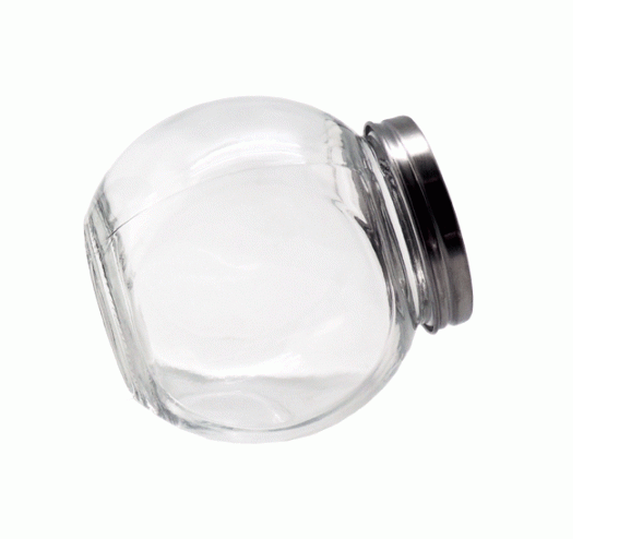 Slanted Jar - 10cm(H) x 8cm(W) 450ml