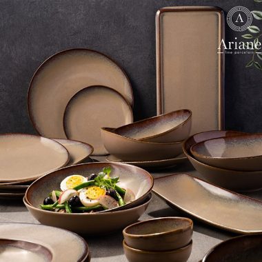 Ariane Splash Beige Elevated Coupe Bowl 12cm
