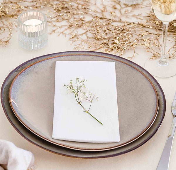 Ariane Splash Beige Elevated V-Dish 15 x 8cm