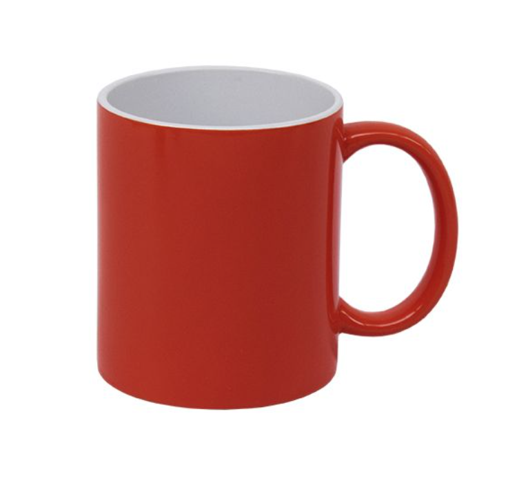 Standard Red Outside White Inside 11oz (325ml) Mug (Set of 6)