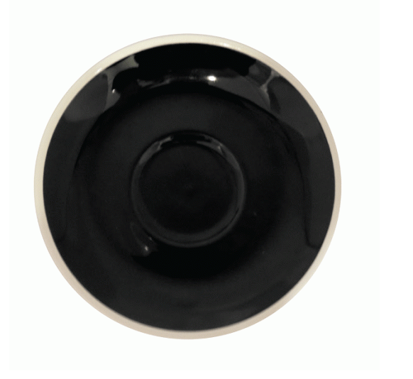 Style Saucer | NOVA STYLE Black SAUCER 14cm - FOR 160ml CUP (Set of 6)
