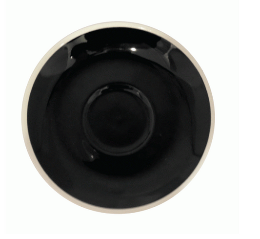 Style Saucer | NOVA STYLE Black SAUCER 14cm - FOR 160ml CUP (Set of 6)