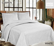 Simon Baker | Carmen Quilted Bedspread White