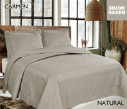 Simon Baker | Carmen Quilted Bedspread Natural