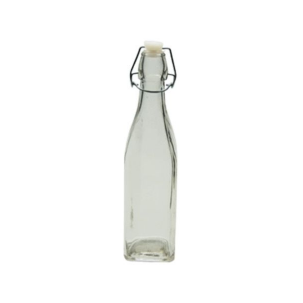 6 Pack Square Clip Top Bottle - 250ml