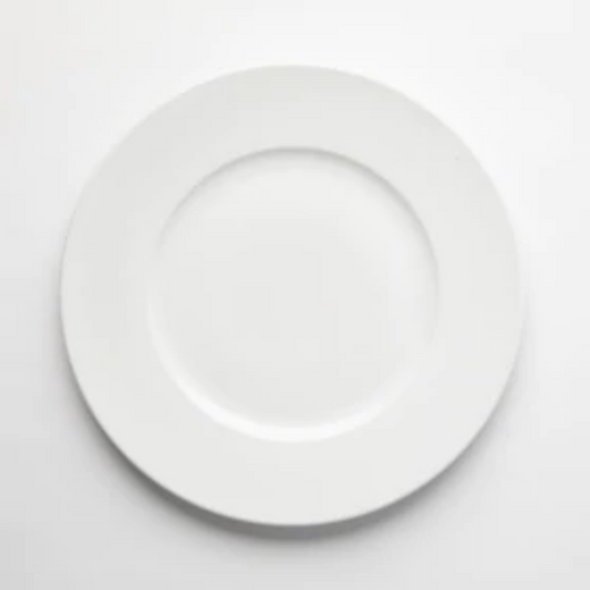 HOTEL COLLECTION - White Impressed Dinner Plate (Set of 4)