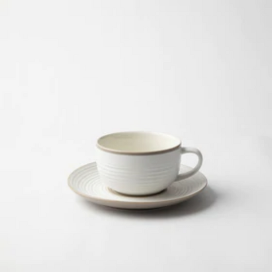 HOTEL COLLECTION - Mink Cup & Saucer (Set of 4)