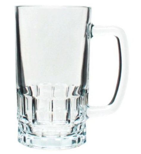 Beer Glass | Glass Beer Mug 560ml (Set of 6)