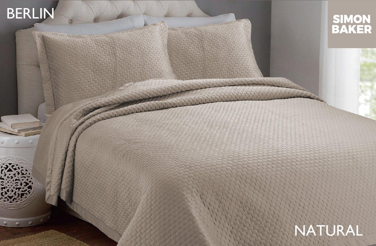 Simon Baker | Berlin Bedspread Natural (Various Sizes)