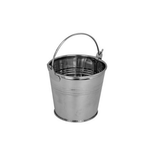Bucket Mini 3 Lines Stainless Steel 7x5.5cm