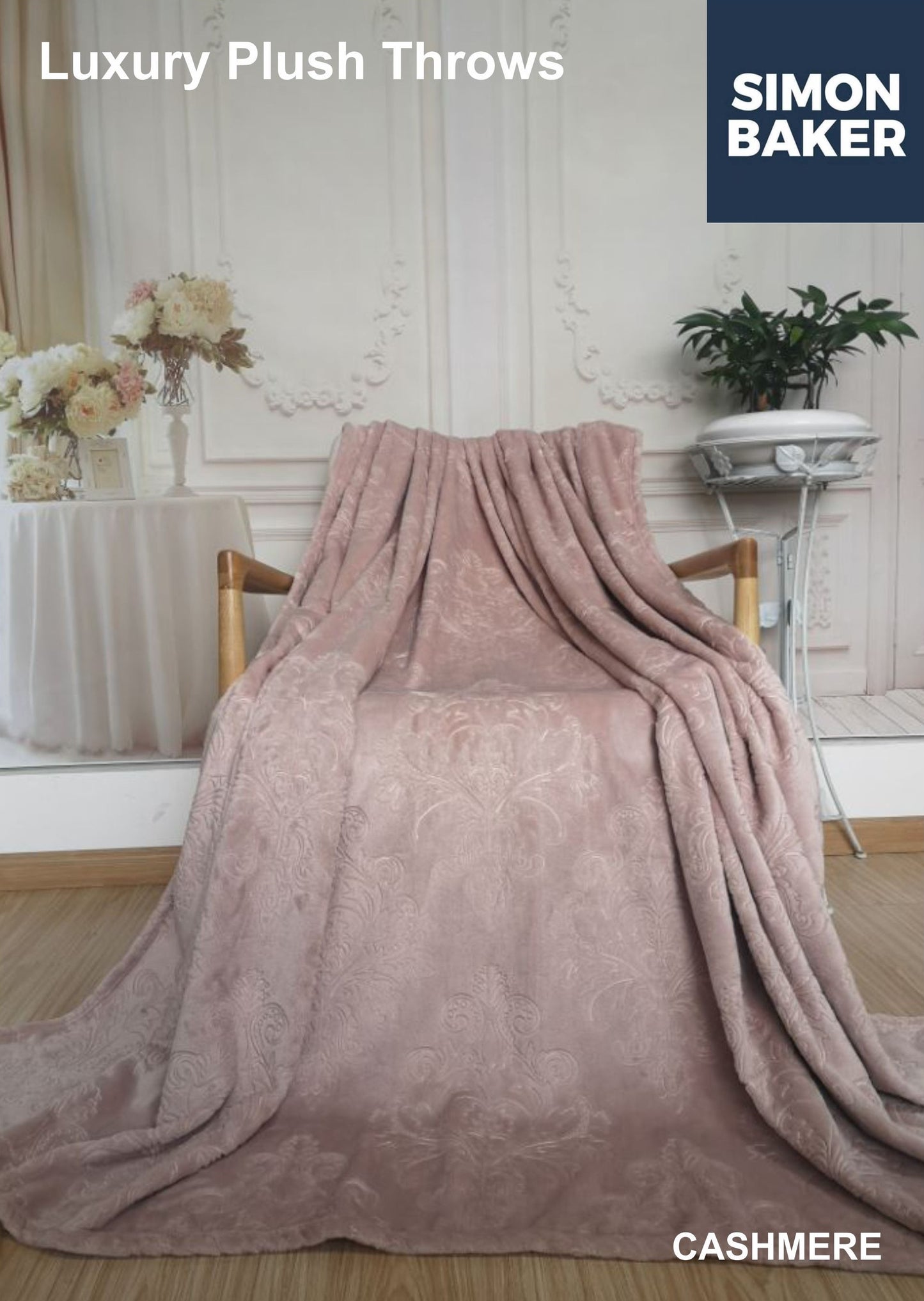 Luxury Plush Blanket Cashmere (Available in Plain or Embossed)