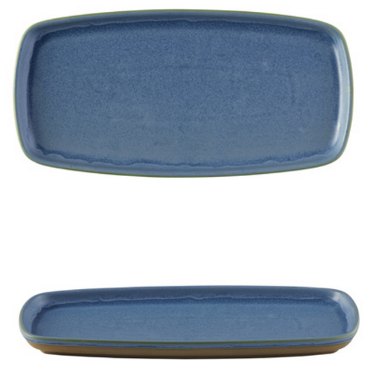 Churchill - Emerge - OSLO Blue Rectangular Plate 30 x 14.7cm (Set of 6) 