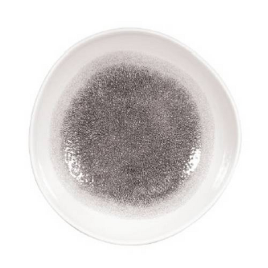 ﻿Churchill - Raku Quartz Black – Organic Round Bowl – 25.3cm (Set of 12)