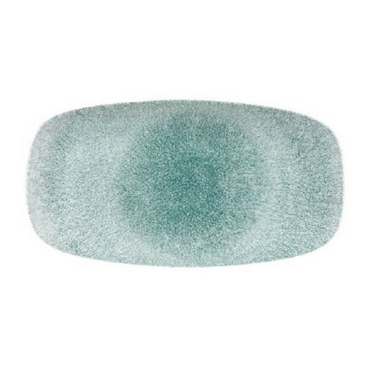 ﻿Churchill - Raku Jade Green – Oblong Chefs Plate 30 X 15.3cm (Set of 12)