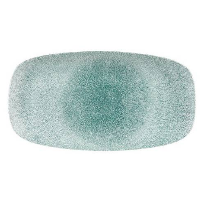 Churchill - Raku Jade Green – Oblong Chefs Plate 35.5 X 19cm (Set of 6)