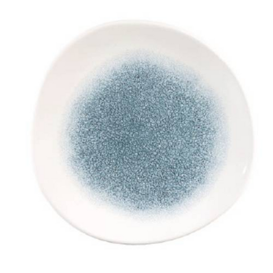 Churchill - Raku Topaz Blue – Organic Round Plate – 26.4cm (Set of 12)