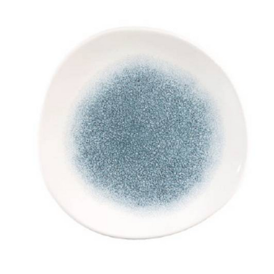 Churchill - Raku Topaz Blue – Organic Round Plate – 21cm (Set of 12)