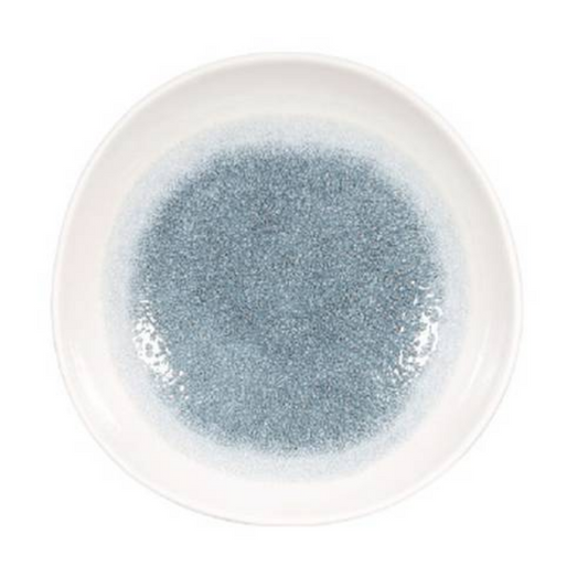 Raku Topaz Blue – Organic Round Bowl – 25.3cm (Set of 12)