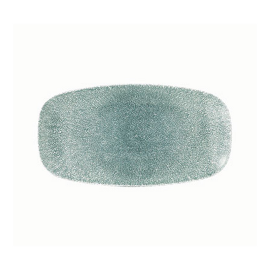 Churchill - Raku Topaz Blue – Chefs’ Oblong Plate – 29.8 X 15.3cm (Set of 12)