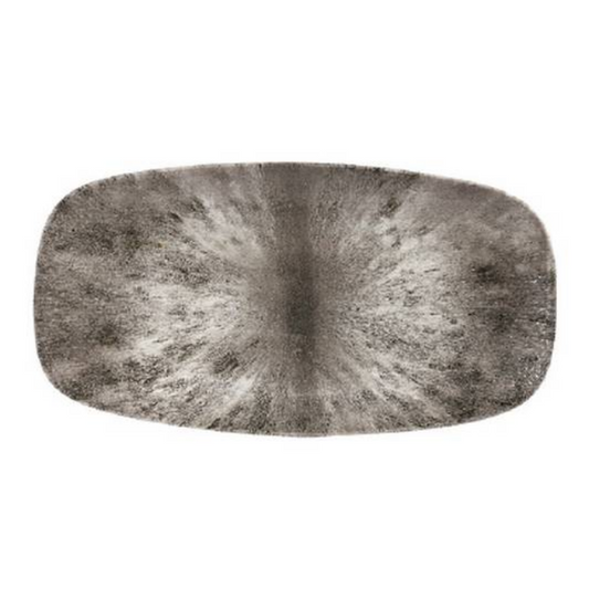 Churchill - Stone Quartz Black – Oblong Chefs Plate – 30 X 15.3cm (Set of 12)