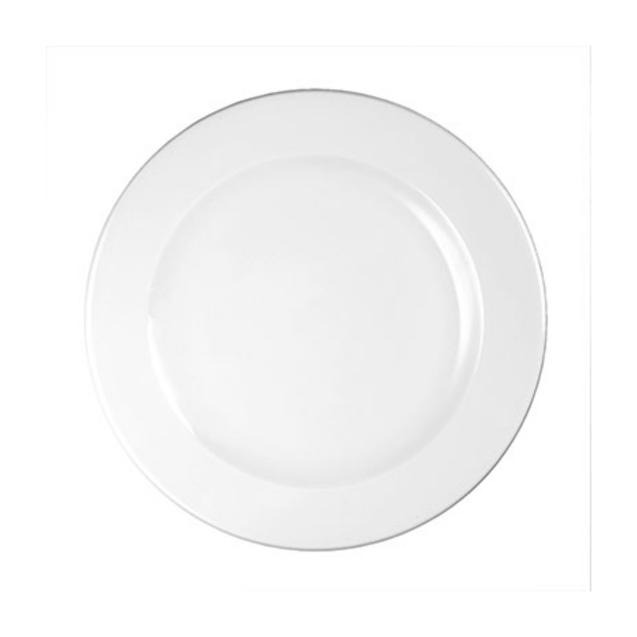 Churchill - Profile Plate White - 25cm (Set of 12)