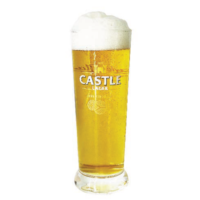 ﻿Beer Glass | CASTLE LAGER 500ML (Set of 6)