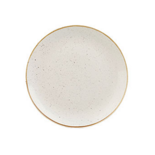 Churchill Barley White – Coupe Plate - Set of 12 (16.5cm)